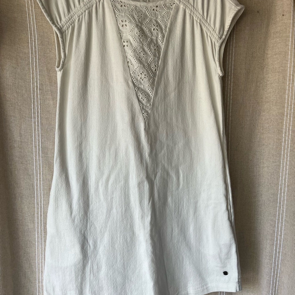 Roxy Cream Lace Detail dress